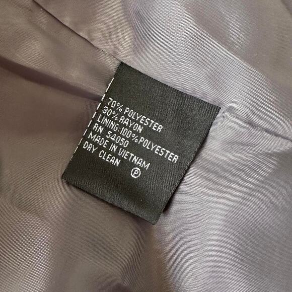 Vintage Blazer Womens Size 12P Gray Large Buttons Retro Business Casual Office - Picture 7 of 7